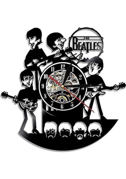 Vinil Kayıt Duvar Saati, Beatles Record Duvar Saati, Retro Ev Dekorasyon Duvar Saati (Yurt Dışından)