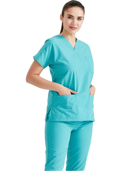 Medikal Terikoton Takım Benetton Yeşil,Cerrahi Takım, Hemşire Forması fırsatları
