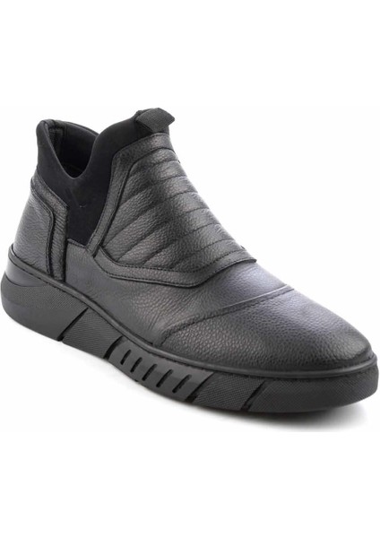 Siyah Leather Erkek Bot & Bootie E02733083103