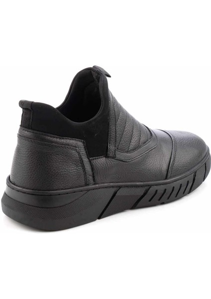 Siyah Leather Erkek Bot & Bootie E02733083103