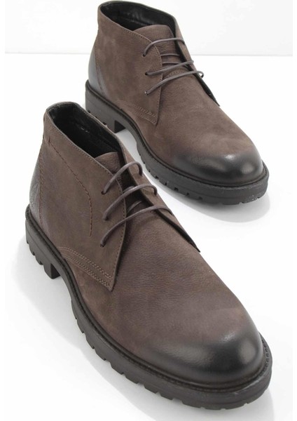 Brown Leather Erkek Bot & Bootie HP1144076901