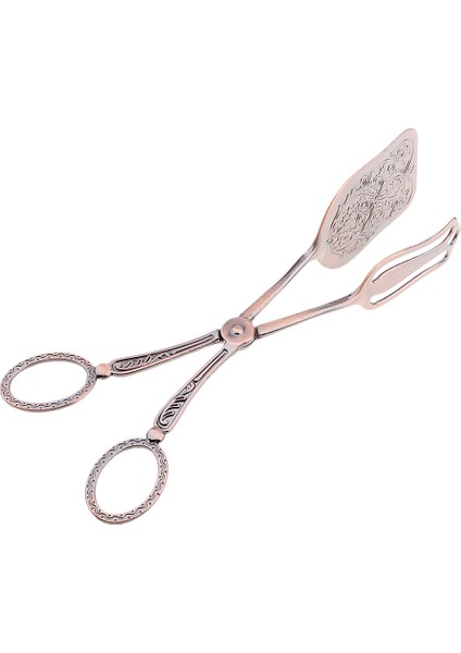 Pasta Tong Salatası Barbekü Mutfak Yemek Yiyecek Hizmet Madde Aracı Bronz #3