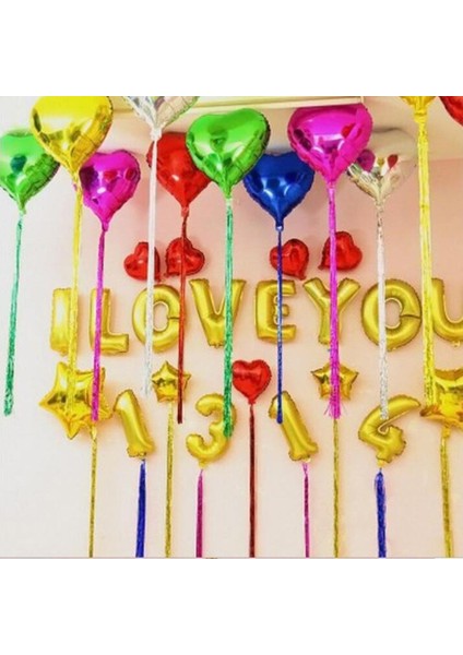 3xmetallic Folyo Tinsel Püskül Kalp Balon Seti Düğün Partisi Dekor Yeşil 3 Adet(Yurt Dışından) indirimleri