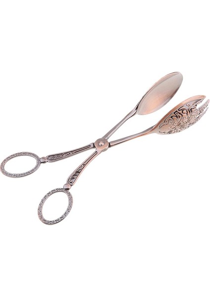 Tongs Gıda Klips Salata Maşaları Kek Ekmek Maşaları Mutfak Maşaları Bronz #1
