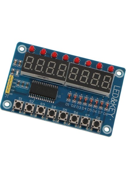 Dc 12V 8-Bit Dijital LED Tüp 8-Bit TM1638 8 Temel Dönüş Modül Dıy Kiti
