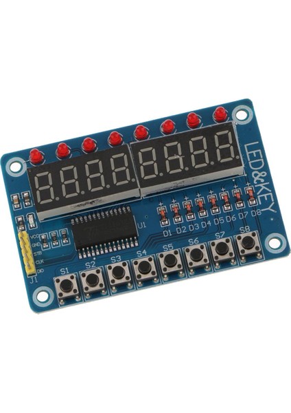 Dc 12V 8-Bit Dijital LED Tüp 8-Bit TM1638 8 Temel Dönüş Modül Dıy Kiti