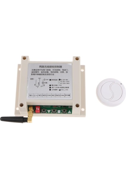 433MHZ Dc 12-50V 2ch Kablosuz Uzaktan Kumanda Anahtarı Elektrikli Işık Anahtarı Geniş - Voltaj Iki - Işlev Uzaktan Kumanda Anahtarı Geniş Gerilim Tasarımı fiyatları