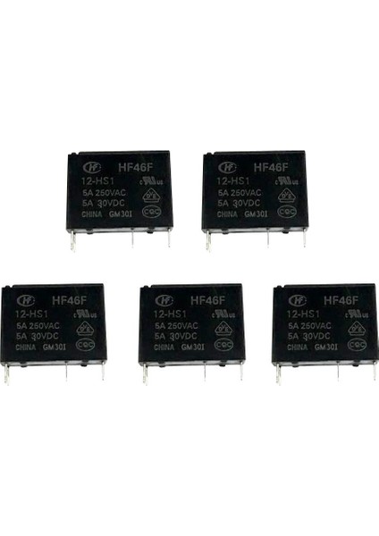 Lot 5pcs 12V Mini Hafif Güç Rölesi 4 Pinli Otomobil Rölesi Siyah Yok(Yurt Dışından) fiyatları