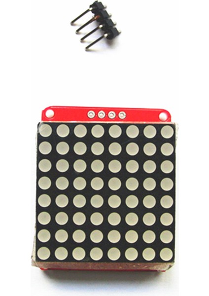Mikroişlemci I2C Dot Matrix Modülü 8*8 Denetleyici Için Kırmızı Kartı