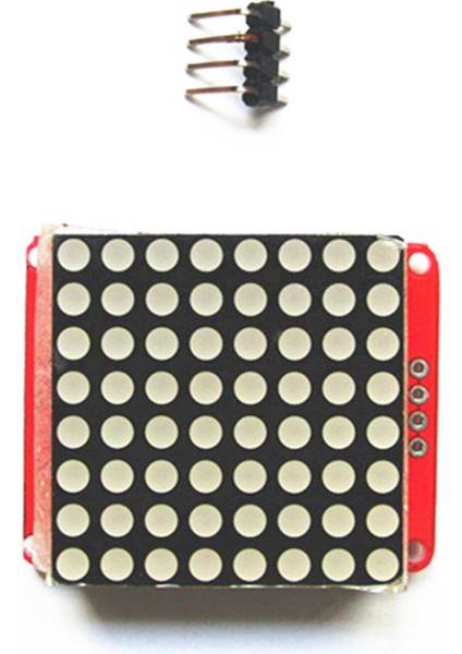 Mikroişlemci I2C Dot Matrix Modülü 8*8 Denetleyici Için Kırmızı Kartı