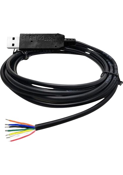 USB Anahtar Kablosu 7 Çekirdekli 6 Adet Farklı Pedallara Bağlan 2m Dıy Usbswıtch6-6