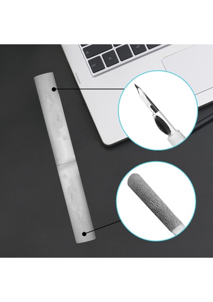 Bluetooth Kulaklıklar Temizleme Kalemi Yumuşak Mikrofiber Fırça Kulaklıklar Için Kasa Stili 2