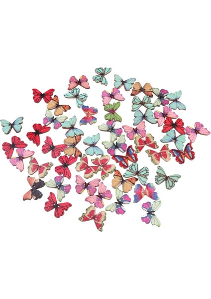 3X50PCS Karışık Şekil Çizim Diy Craft Için Renkli Ahşap Düğmeler 3 Pcs(Yurt Dışından) modelleri