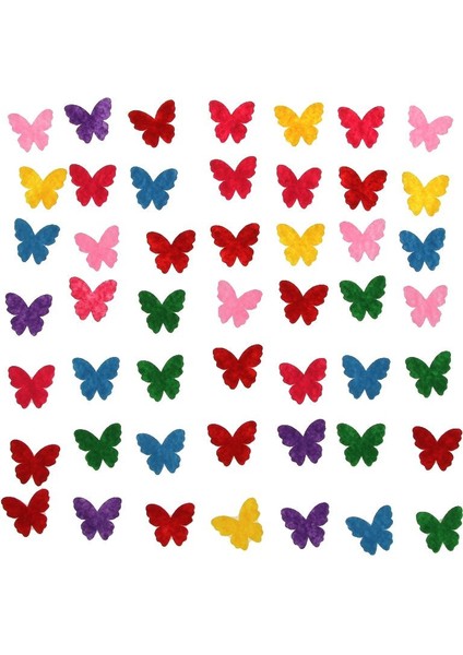 4X100PCS Zanaat Için Keçe Şekilleri Keçe Aplike Keçe Kesilmiş Diy Zanaat Kelebeği 4 Adet indirimleri