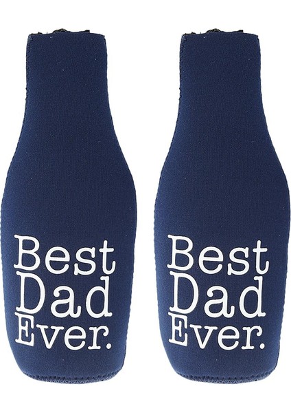 4X2PC Bira Şişe Soğutucu Manşon Şal Tutucu Düğün Iyilik En Iyi Baba 4 Adet modelleri