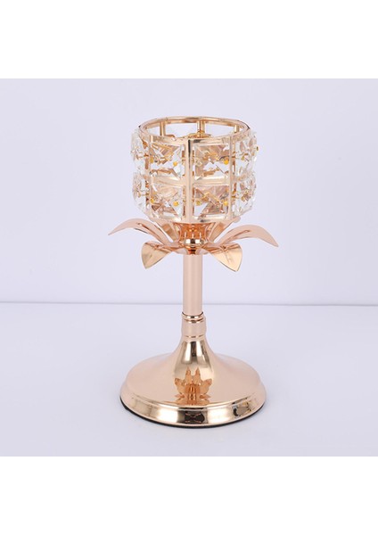 Modern Mozaik Mum Tutucu Şamdan Stand Düğün Dekor Ev Şamelabra 7X19CM fırsatları