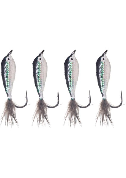 Balıkçı Bas Pike Alabalık Bass Fishing Sinek Balıkçılık Alabalık Flies 4pcs D(Yurt Dışından) fiyatları