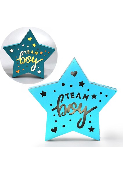Dekor Cinsiyet Yanıt Partisi Yıldız Işığı Masa Üstü Family Mavi Yıldız(Yurt Dışından) fırsatları
