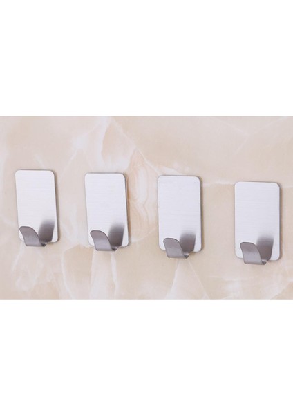 Paslanmaz Çelik Duvar Kancaları 4 Adet indirimleri