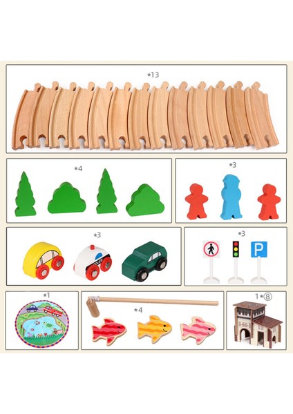 Demiryolu Pist Oyuncak Playset City Bulmaca Oyuncak Doğum Günü Hediyeleri Için Temalı 3+ modelleri