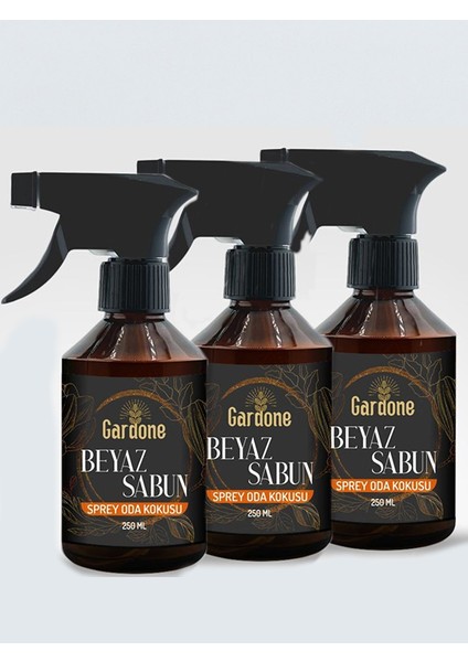 Beyaz Sabun Sprey Oda Kokusu 250 Ml, 3 Adet