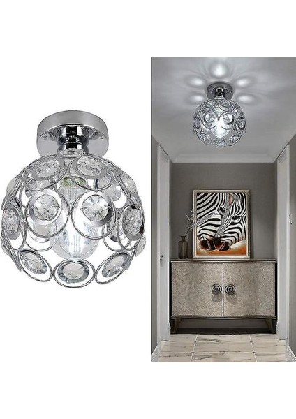 Lambalar Ch Elier Kristal Tavan Aydınlatma Mini Yarı Floş Dağı Tavan Işık Fikstürüne Yakın Modern (Yurt Dışından) fiyatları