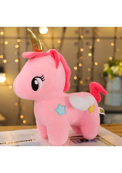 Sevimli Pony Peluş Unicorn Tek Boynuzlu At Uyku Yastığı Arkadaşım