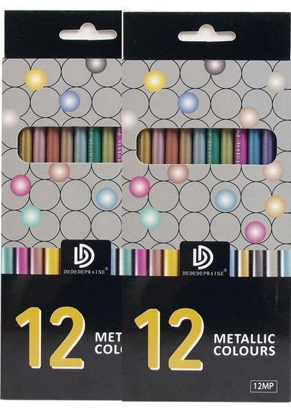 Ivy Stationery 12 Renkli Metalik Kalemler (Yurt Dışından)