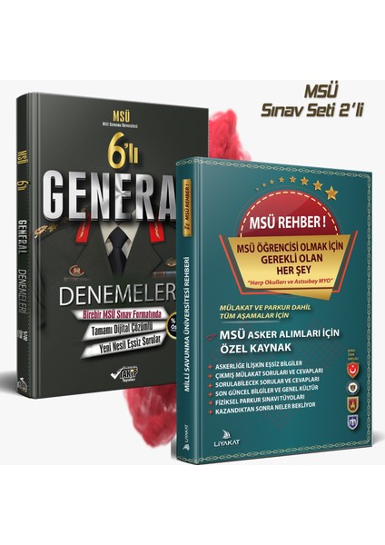 MSÜ Sınav Seti 2’li-MSÜ-General 6’lı Deneme-MSÜ Problem Çözüldü
