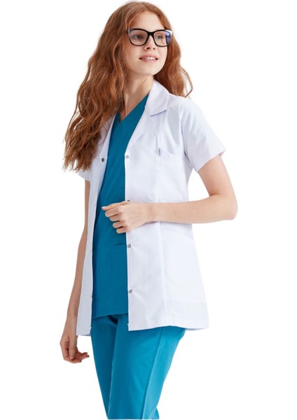 Minart Medikal Klasik Yaka Kısa Kollu Kısa Doktor Önlüğü,Öğretmen Eczacı Laboratuvar Önlüğü fiyatları