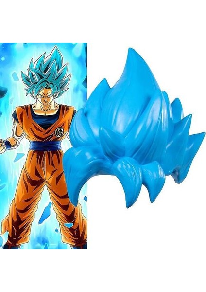 Dragon Ball Süper Saiyan Maske Başlık Maskesi Cadılar Bayramı Sahne