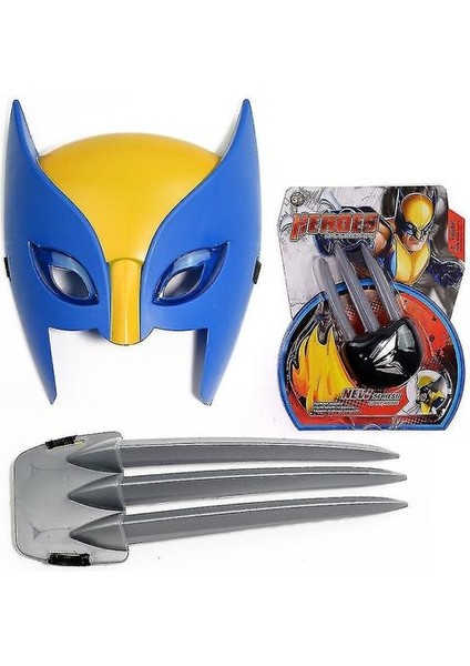 Çocuk Wolverine Cosplay Kostüm X-Erkekler Maske Animasyon Parti Sahne