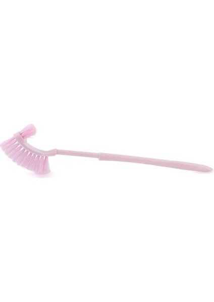 Plastik Uzun Kolu Banyo Klozet Çivi Çift Yan Temizleme Fırçası