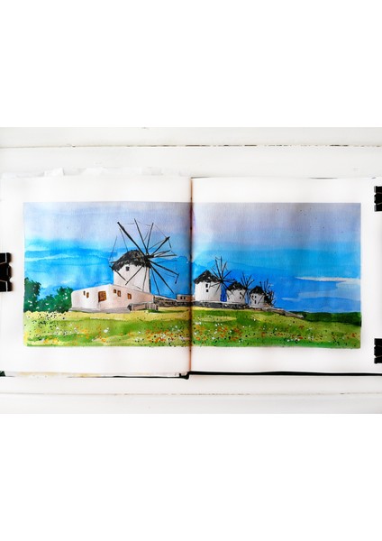 Kare 100% Pamuklu Cilt Defteri Arches Pro 20 x 20 cm Suluboya ve Grafik Pro Watercolor Sketchbook fırsatları
