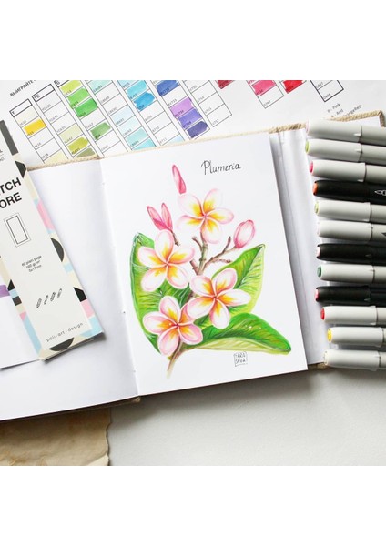 Diktörgen Cilt Defteri Pro B6 Marker ve Grafik Için Pro Classic Sketchbook