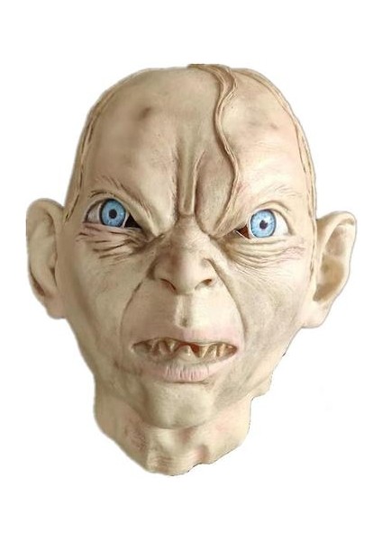 Gollum Lateks Maske Cadılar Bayramı Korku Yüzüklerin Efendisi Zombi Headgear Şeytan Sahne