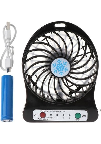 Taşınabilir Açık LED Işık Fan Hava Soğutucu Mini Masa USB Fan ile USB Şarj Pc'nin USB Bağlantı Noktası | Hayranları