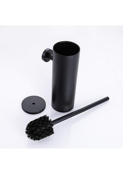 Paslanmaz Çelik Banyo Tuvalet Fırçası Duvara Monte Tutucu Seti Siyah Gümüş Wc Klozet Scrubber Cleaner Temizleme Supplie | Tuvalet Fırçası Tutucular(Yurt Dışından) fırsatları