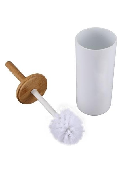 Bambu Kat Ayakta Tuvalet Fırçası Taban Banyo Tuvalet Fırçası Tutucu Wc Aksesuarları ile Set | Tuvalet Fırçaları