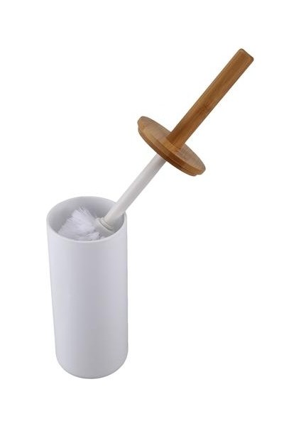 Bambu Kat Ayakta Tuvalet Fırçası Taban Banyo Tuvalet Fırçası Tutucu Wc Aksesuarları ile Set | Tuvalet Fırçaları