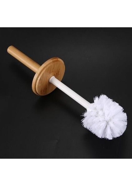 Bambu Kat Ayakta Tuvalet Fırçası Taban Banyo Tuvalet Fırçası Tutucu Wc Aksesuarları ile Set | Tuvalet Fırçaları