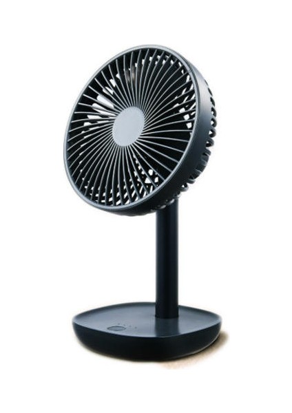 Masaüstü Fan 60 Derece Çalkalayan Kafa Yüksekliği Rüzgar Hızı Ayarlanabilir 4000MAH Tip C Şarj Edilebilir Işık Taşınabilir Fan(Yurt Dışından)