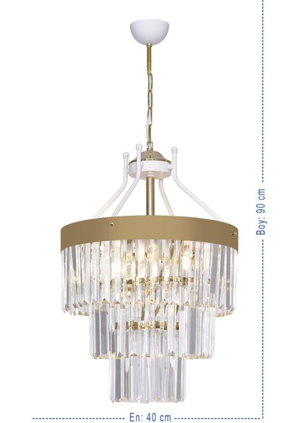 Işıl 40 Lık Gold Modern Taşlı