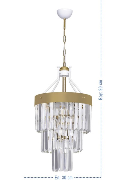 Işıl 30 Luk Gold Modern Taşlı