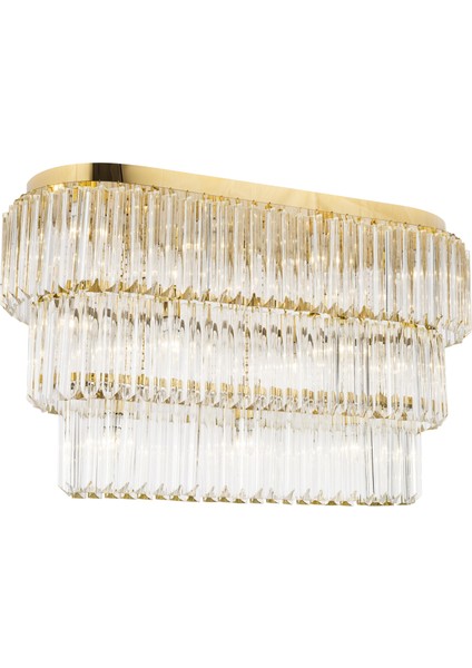 Pramit Yemek Masası Gold Modern Taşlı