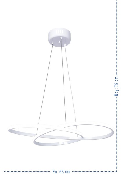 Mars 65 W LED Modern Rgb Ledli