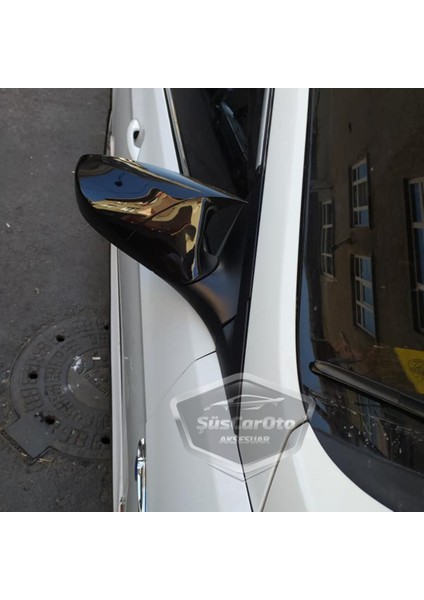 Hyundai Accent Blue 2010-2018 Sinyalsiz Batman Yarasa Ayna Kapağı Piano Black Abs Plastik fırsatları
