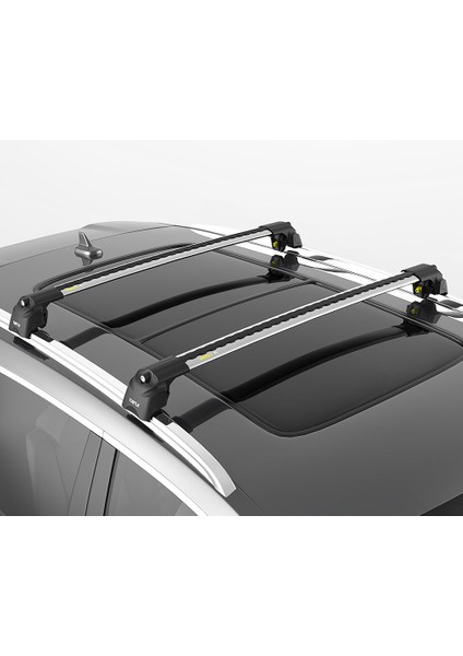 Turtle Air-2 Silver Kit, Kia Sportage (V) 2022-2023-2024-2025 Tavan Taşıyıcı Portbagaj, Bisiklet ve Kayak Taşıyıcı Ara Atkı Seti, Gri modelleri
