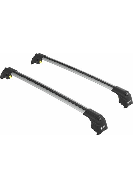 Turtle Air-2 Silver Kit, Ssangyong Tivoli Tavan Taşıyıcı Portbagaj, Bisiklet ve Kayak Taşıyıcı Ara Atkı Seti, Gri