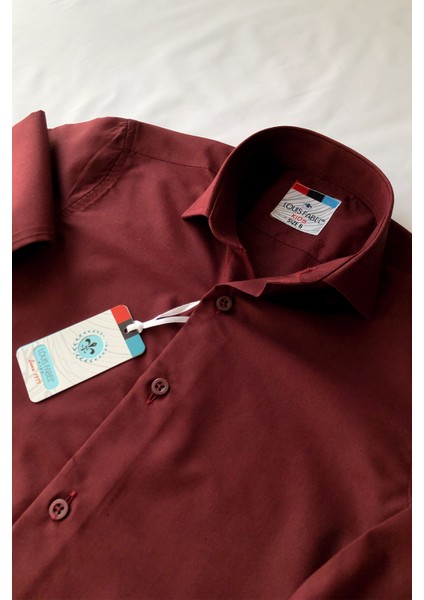 Düz Uzun Kol Okul Çocuk Gömleği modelleri